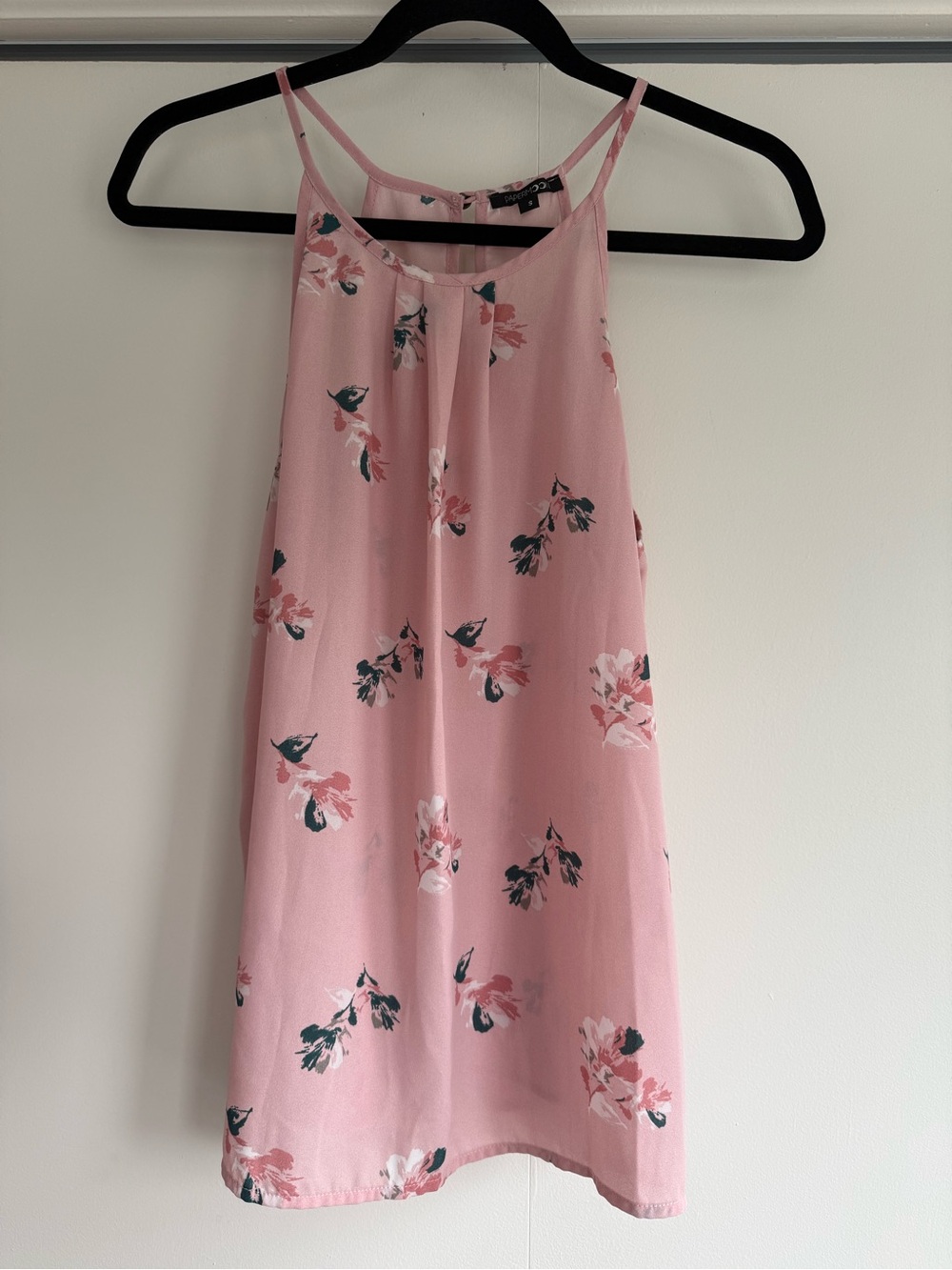 Papermoon Blush Floral Racerback Cami Top Sz S